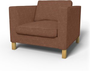 IKEA - Bezug für Sessel Karlanda, Vintage Rose, Samt - Bemz