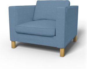 IKEA - Bezug für Sessel Karlanda, Vintage Blue, Leinen - Bemz