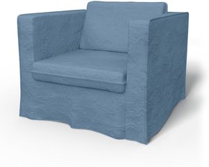 IKEA - Bezug für Sessel Karlanda, Vintage Blue, Leinen - Bemz
