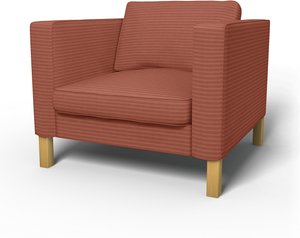 IKEA - Bezug für Sessel Karlstad (größeres Modell), Retro Pink, Cord - Bemz