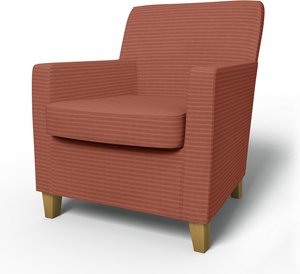IKEA - Bezug für Sessel Karlstad (kleineres Modell), Retro Pink, Cord - Bemz
