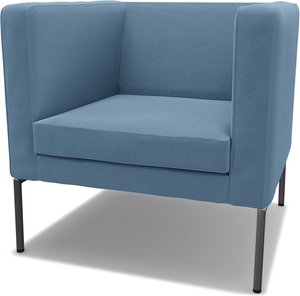 IKEA - Bezug für Sessel Klappsta, Vintage Blue, Leinen - Bemz