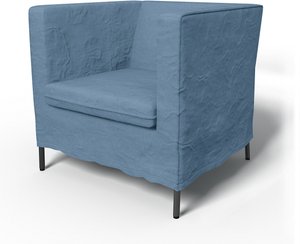 IKEA - Bezug für Sessel Klappsta, Vintage Blue, Leinen - Bemz