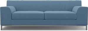 IKEA - Bezug für 3er-Sofa Kramfors, Vintage Blue, Leinen - Bemz