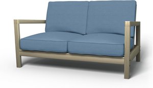 IKEA - Bezug für 2er-Sofa Lillberg, Vintage Blue, Leinen - Bemz