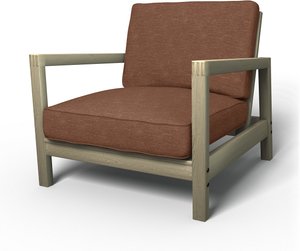 IKEA - Bezug für Sessel Lillberg, Vintage Rose, Samt - Bemz