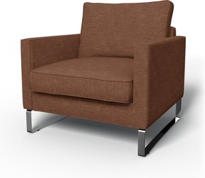IKEA - Bezug für Sessel Mellby, Vintage Rose, Samt - Bemz