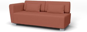 IKEA - Bezug für 2er-Sofa Mysinge mit Armlehnen, Retro Pink, Cord - Bemz