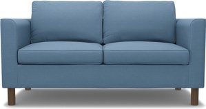 IKEA - 2er-Sofa Pärup, Vintage Blue, Leinen - Bemz