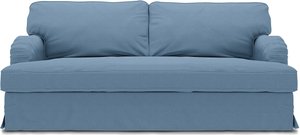 Bezug für 3er-Sofa Stocksund, Vintage Blue, Leinen - Bemz