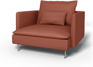 IKEA - Bezug für Sessel Söderhamn, Retro Pink, Cord - Bemz