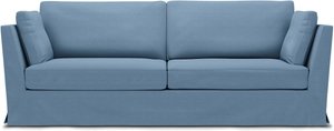 IKEA - Bezug für 3,5er-Sofa Stockholm, Vintage Blue, Leinen - Bemz