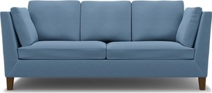 IKEA - Bezug für 3er-Sofa Stockholm, Vintage Blue, Leinen - Bemz