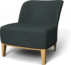 IKEA - Bezug für Lehnstuhl Stockholm, Graphite Grey, Baumwolle - Bemz