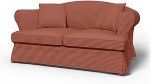 IKEA - Bezug für 2er-Sofa Sundborn, Retro Pink, Cord - Bemz