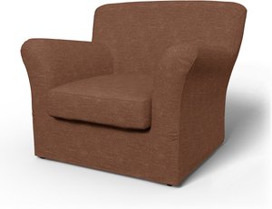 IKEA - Bezug für Sessel Tomelilla, niedrige Lehne (Standard Modell), Vintage Rose, Samt - Bemz