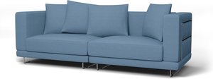 IKEA - Bezug für 3er-Sofa Tylösand, Vintage Blue, Leinen - Bemz