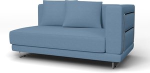 IKEA - Bezug für Sofa Tylösand, mit Armlehne, Vintage Blue, Leinen - Bemz