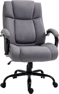 Vinsetto Bürostuhl Schreibtischstuhl Gaming Stuhl Drehstuhl Wippfunktion dick gepolsterter ergonomischer Stuhl Belastbarkeit 220 kg
