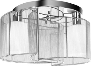 HOMCOM Deckenleuchte Deckenlampe 50W Modernes Design Leuchtmittel E27 sockel ideal für Schlafzimmer Wohnzimmer Küchen Flur stark Leuchtkraft