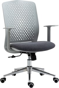 Vinsetto Bürostuhl drehbarer Chefsessel ergonomischer Computer-Arbeitsstuhl mit hoher Rückenlehne und Höhenverstellbar PP-Rückenlehne Schaumstoff 