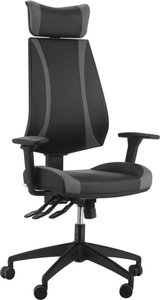 Vinsetto Bürostuhl Schreibtischstuhl mit Wippenfunktion Rückenlehne Kopfstütze höhenverstellbar ergonomisch Schaumstoff Nylon 66 x 66 x 125-133 cm