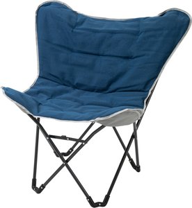 Outsunny Campingstuhl tragbar klappbar Gartensessel Regiestuhl Klappsessel Modern Design für Outdoor Picknick max. Belastung 120 kg Blau