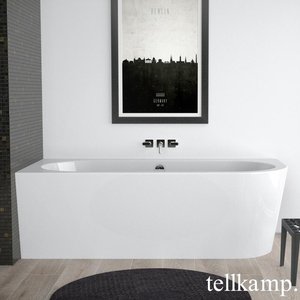 Tellkamp Pio Eck-Badewanne mit Verkleidung, 0100-077-00-R-A/CR,