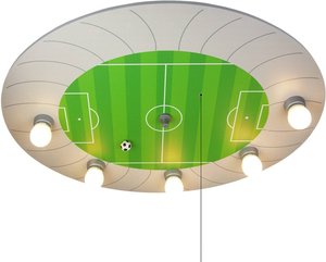 Deckenleuchte Fußballstadion mit LED-Lichtpunkten