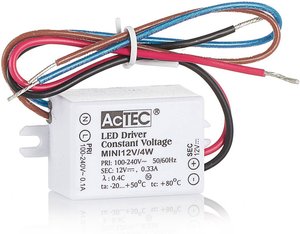 AcTEC Mini LED-Treiber CV 12V, 4W, IP65