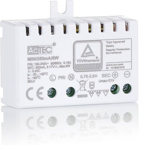 AcTEC Mini LED-Treiber CC 350mA, 6W, IP20