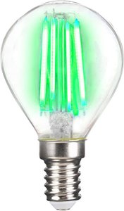 LED-Lampe E14 4W Filament, grün