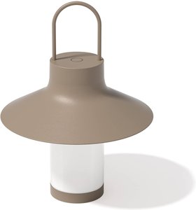 LOOM DESIGN LED-Akku-Tischleuchte Shadow Large, beige, IP65