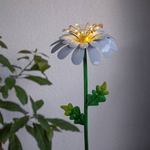 LED-Solarleuchte Daisy in Gänseblümchenform