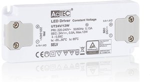 AcTEC Slim LED-Treiber CV 24V, 12W