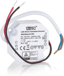 AcTEC Mini LED-Treiber CC 500mA, 12W, IP65