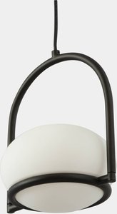 LEDS-C4 Coco Single Hängeleuchte, schwarz/weiß