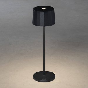 LED-Tischleuchte Positano für außen, schwarz