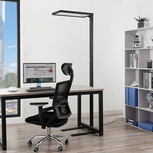 Arcchio Nelus Büro-LED-Stehlampe, Sensor schwarz