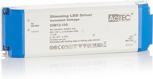 AcTEC DIM LED-Treiber CV 12V, 100W, dimmbar