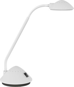 LED-Tischleuchte MAULarc mit Flexarm, weiß