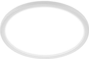 LED-Bad-Deckenleuchte Slim Drip, weiß, Ø 42 cm