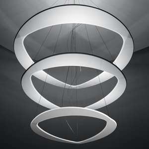 ICONE Diadema - weiße Designer-LED-Hängeleuchte