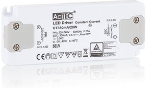 AcTEC Slim LED-Treiber CC 350mA, 20W
