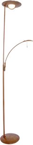 Bronzefarbene LED-Stehlampe Zenith, Dimmer