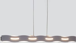 LED-Hängeleuchte Wave nickel