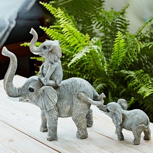 Dekofiguren Elefantenfamilie