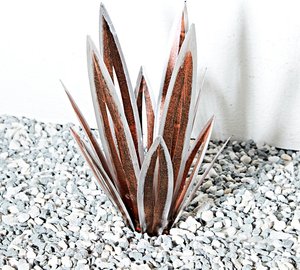 Gartendeko "Agave" aus Eisen