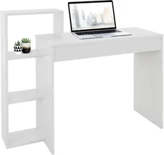 Schreibtisch mit Regal 110x72x40 cm Weiß ML-Design