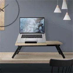 Laptoptisch fürs Bett oder Sofa Eiche aus Holz ML-Design